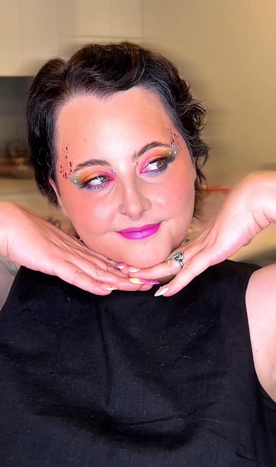 Tropic Dusk eye shadow look by Amber Linane, makeup artist Queensland